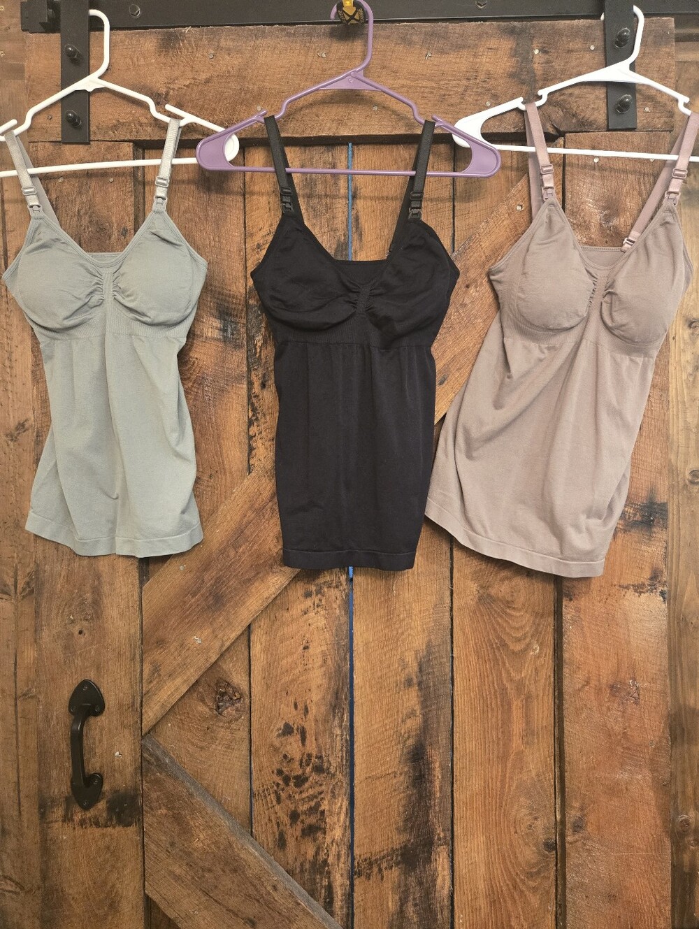 NursingTank Camis - Black, Sage, Taupe